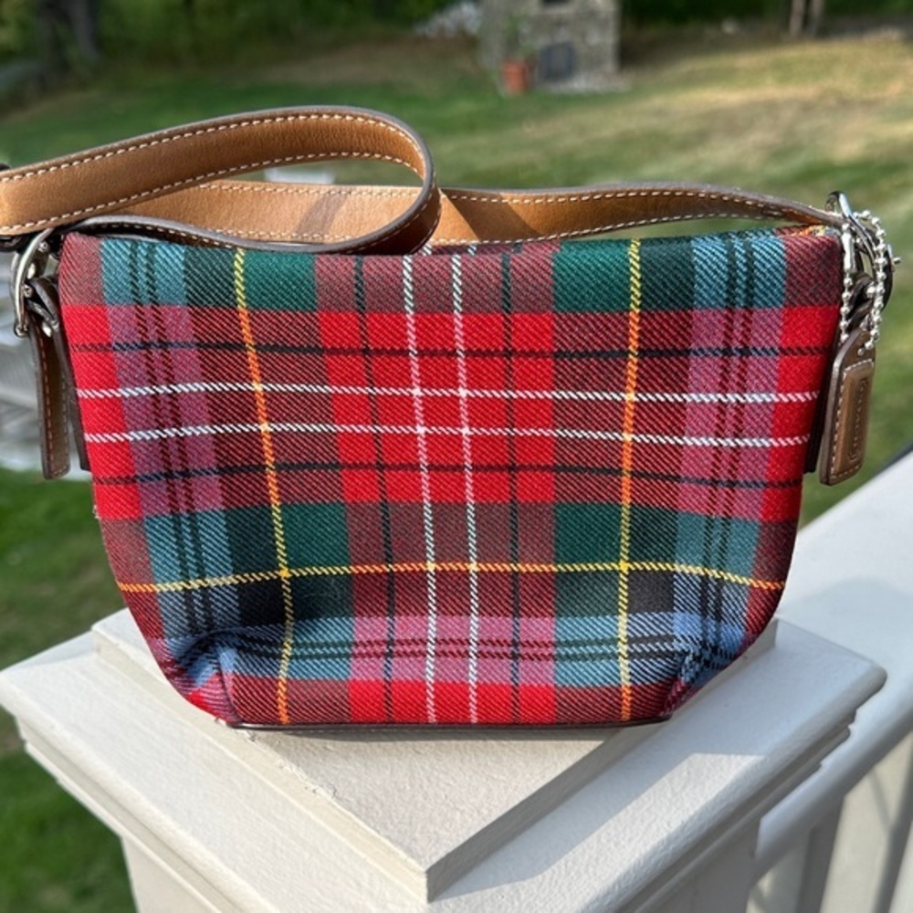 Coach Tartan Plaid Mini Purse